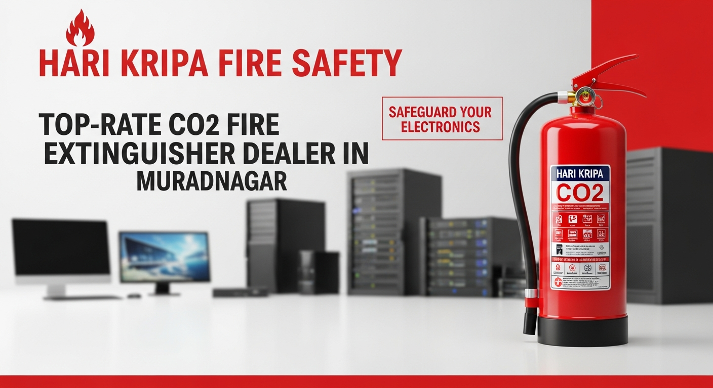CO₂ fire extinguisher dealer in Muradnagar by Hari Kripa Fire Safety for electrical fire protection