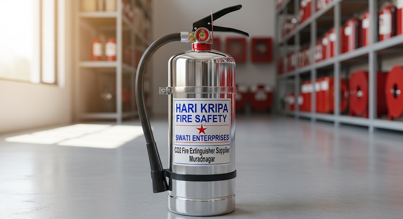CO₂ fire extinguisher supplier in Muradnagar by Hari Kripa for electrical fire safety
