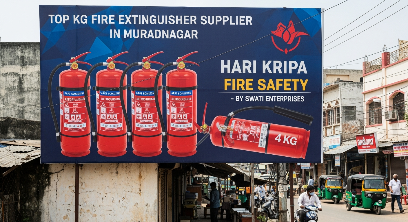 4 kg fire extinguisher supplier in Muradnagar by Hari Kripa Fire Safety