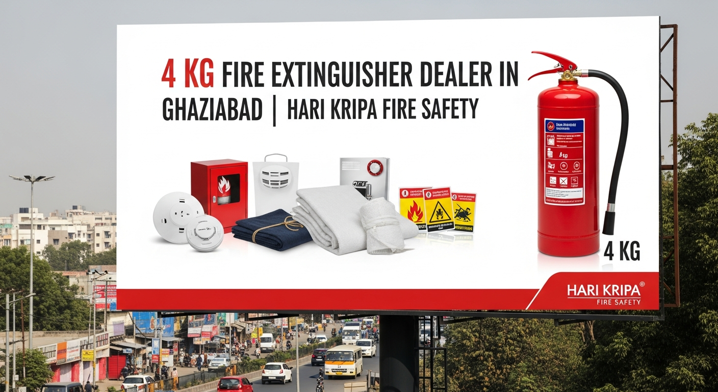 4 kg fire extinguisher dealer in Ghaziabad by Hari Kripa Fire Safety
