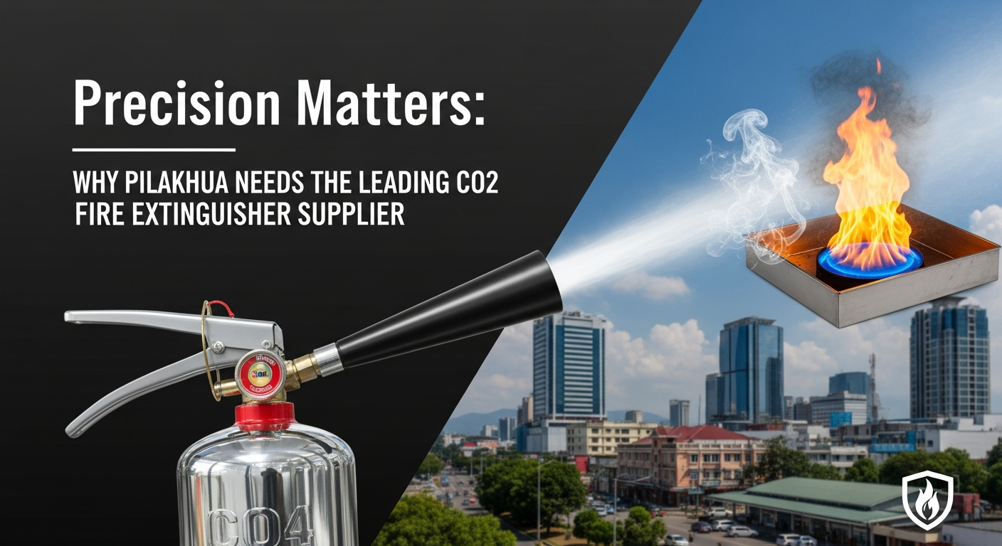 CO₂ fire extinguisher supplied by a trusted fire safety provider in Pilakhua